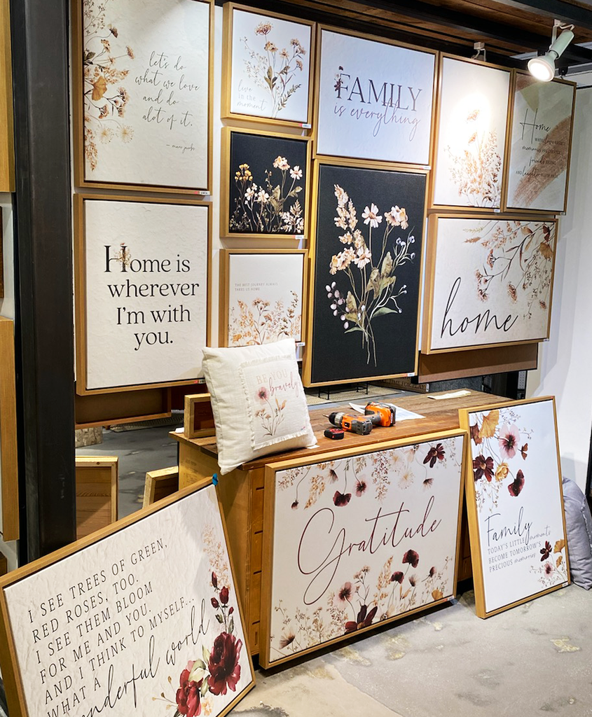 Framed Canvas Signs