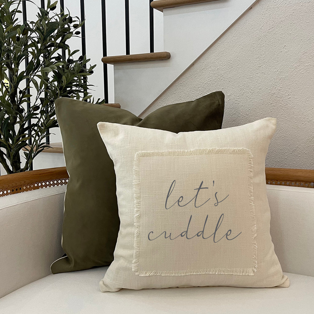 Let's cuddle Pillow Cover