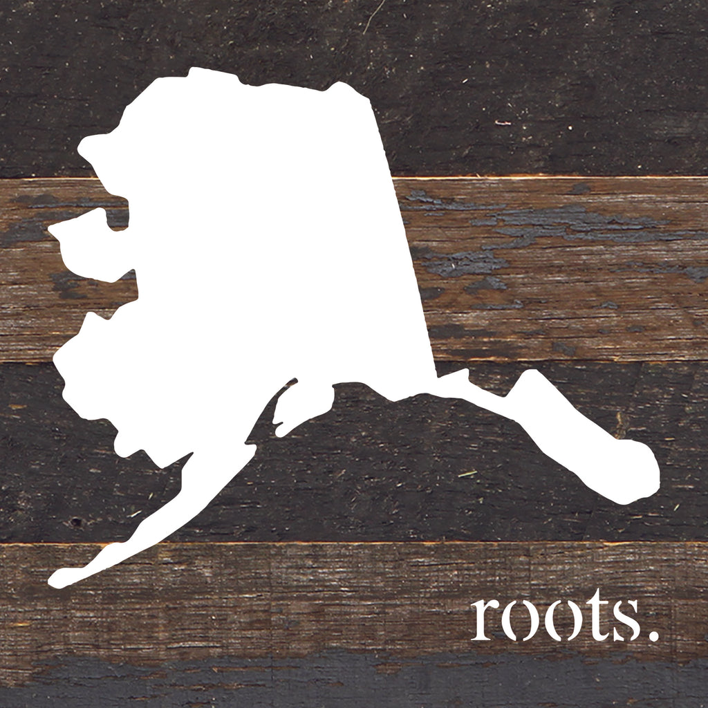 STATE ROOTS SIGN / 6"x6" Reclaimed Wood Sign