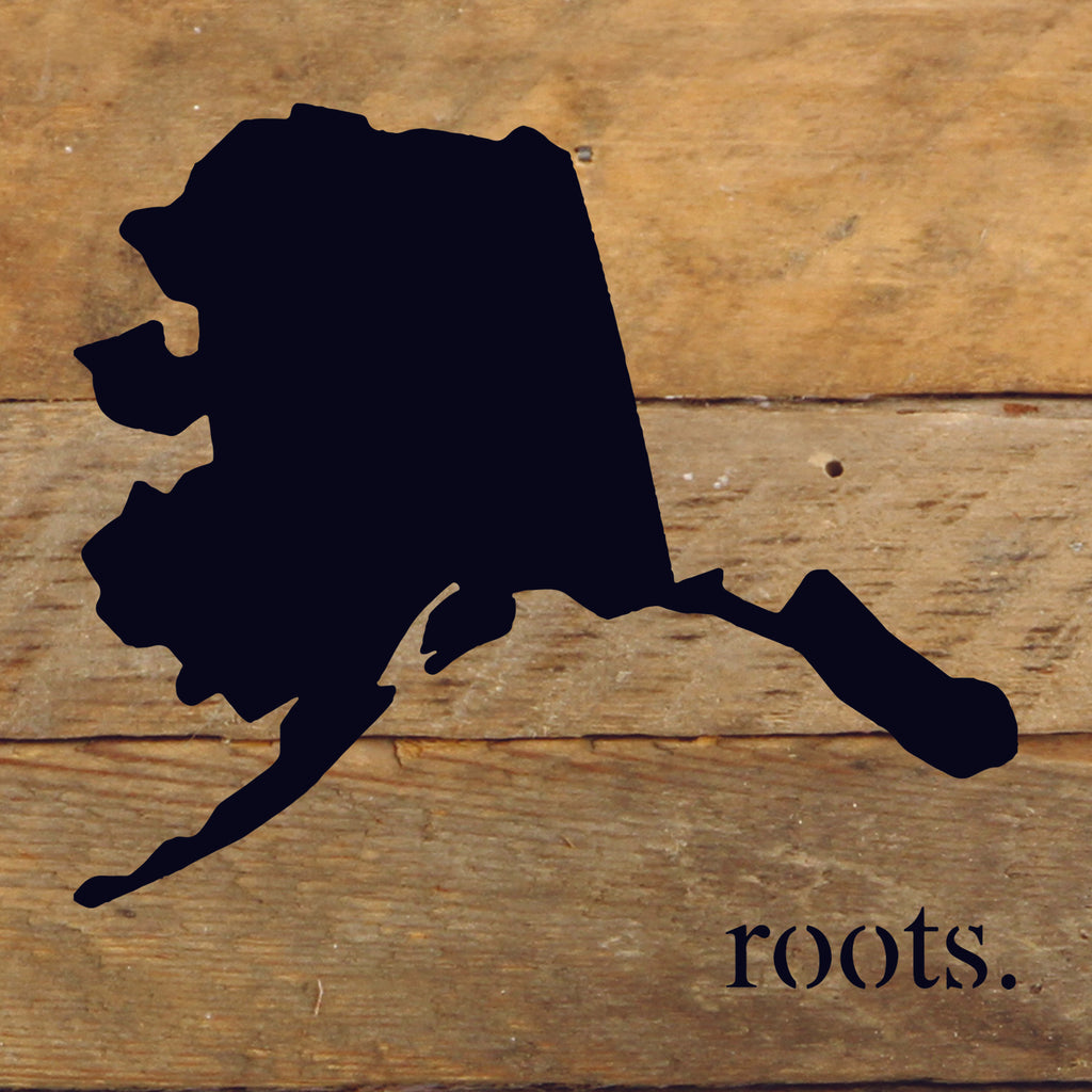 STATE ROOTS SIGN / 6"x6" Reclaimed Wood Sign