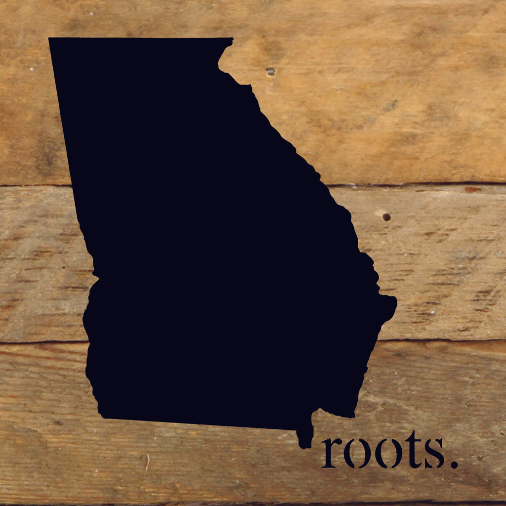 STATE ROOTS SIGN / 6"x6" Reclaimed Wood Sign