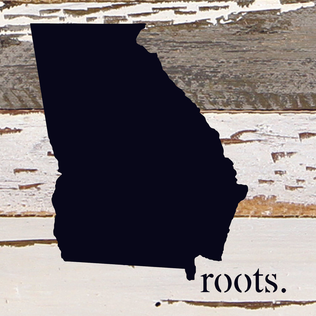 STATE ROOTS SIGN / 6"x6" Reclaimed Wood Sign