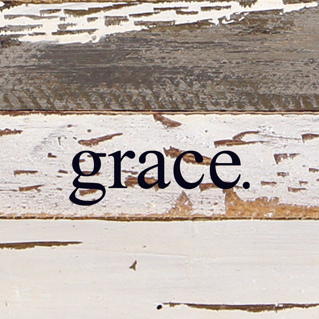 Grace. / 6"x6" Reclaimed Wood Sign
