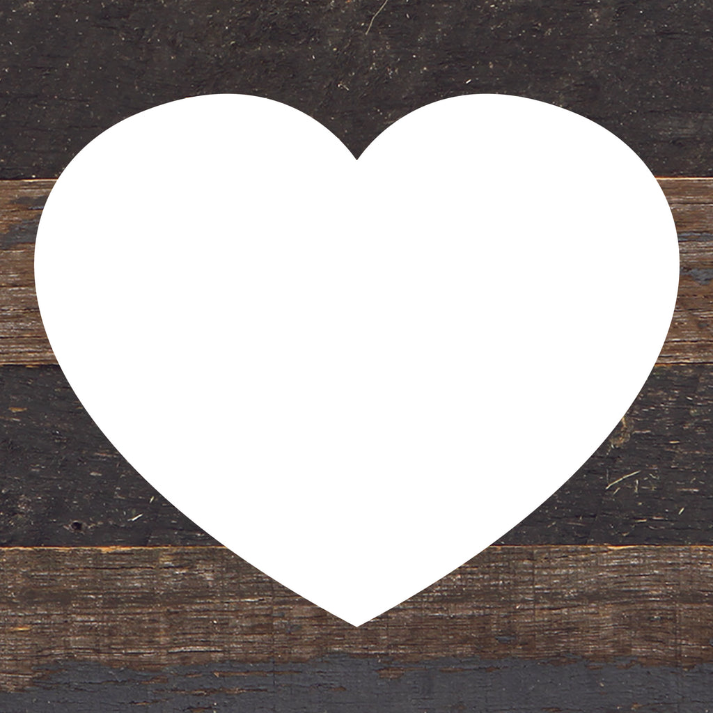 [HEART] / 6"x6" Reclaimed Wood Sign