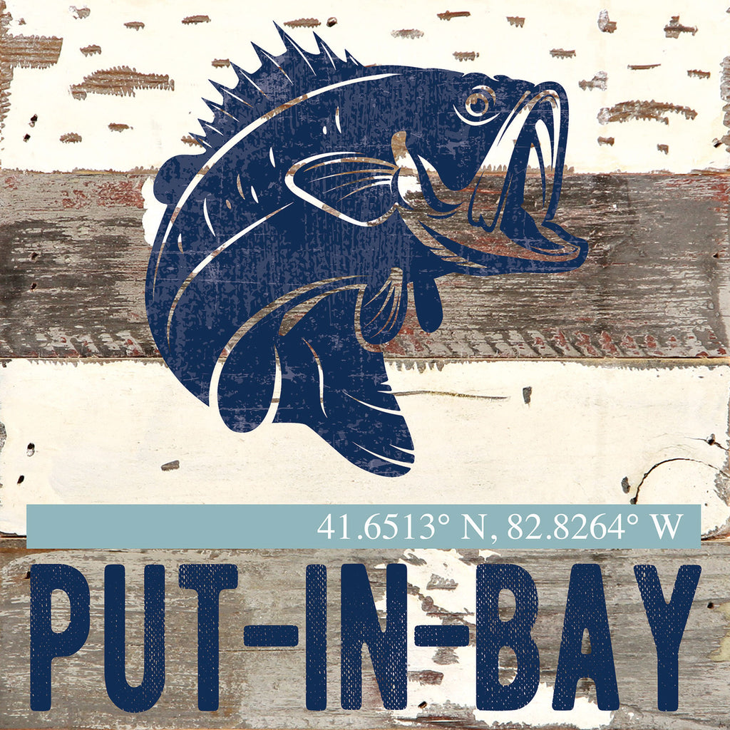 Bass Icon / Reclaimed Wood Wall Decor