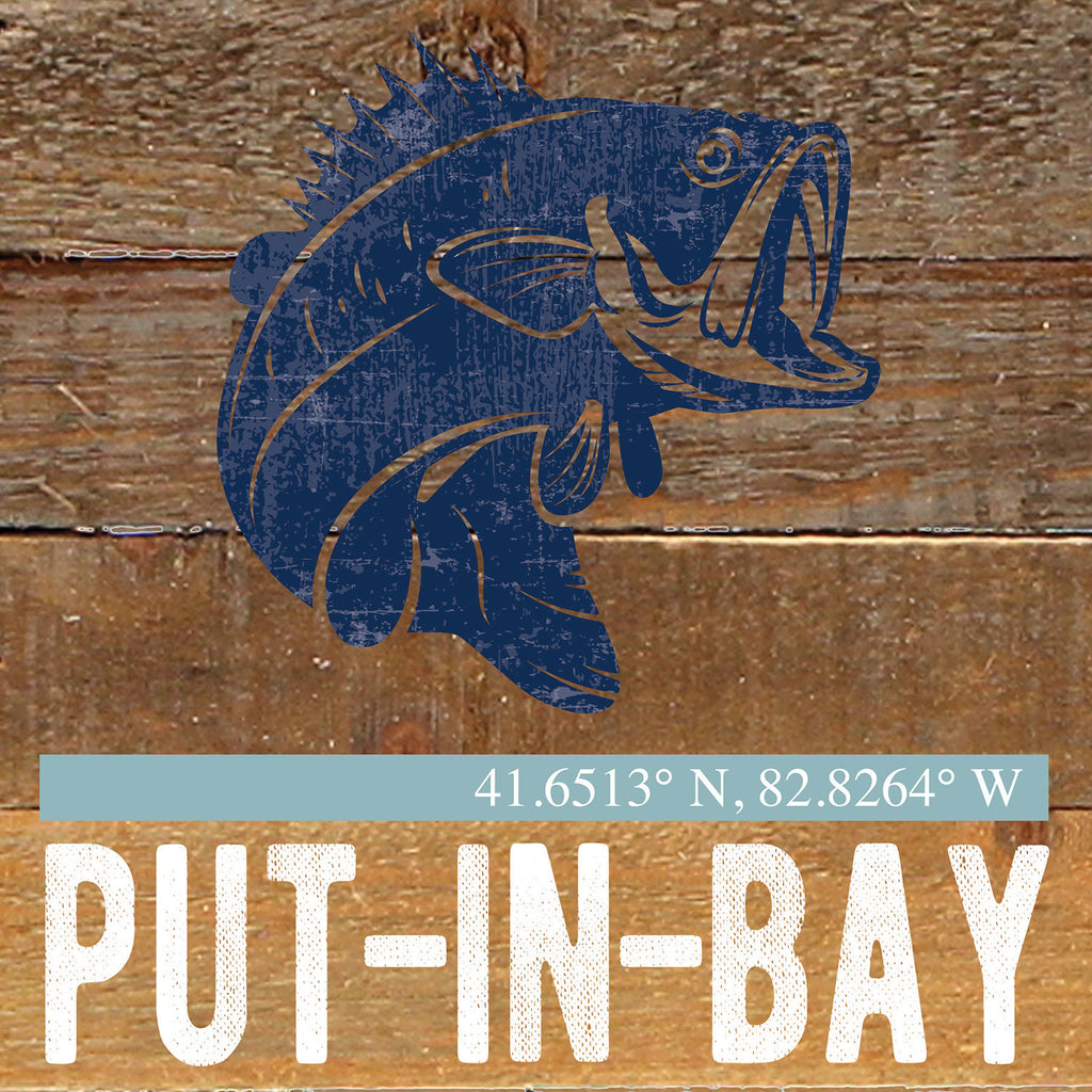 Bass Icon / Reclaimed Wood Wall Decor