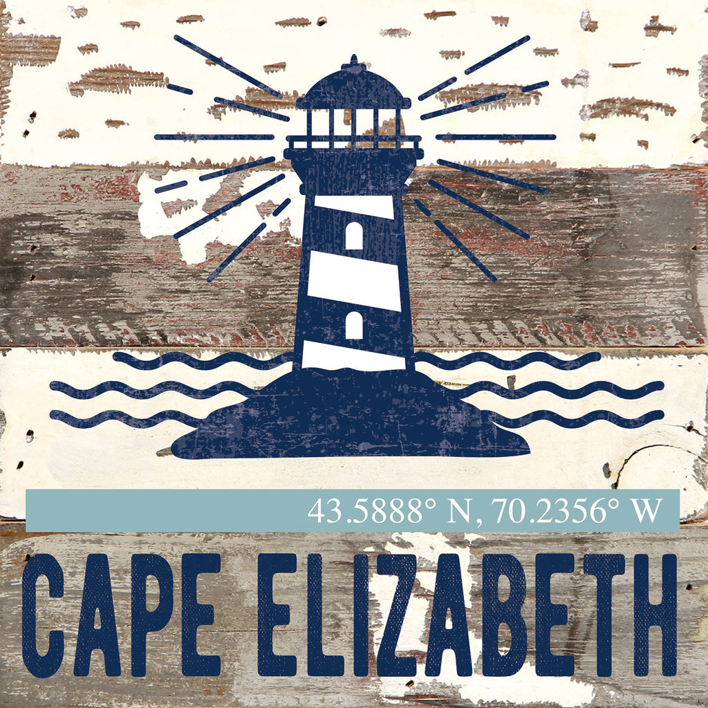 Lighthouse Icon / Reclaimed Wood Wall Decor
