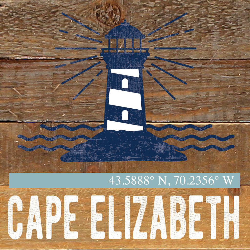 Lighthouse Icon / Reclaimed Wood Wall Decor