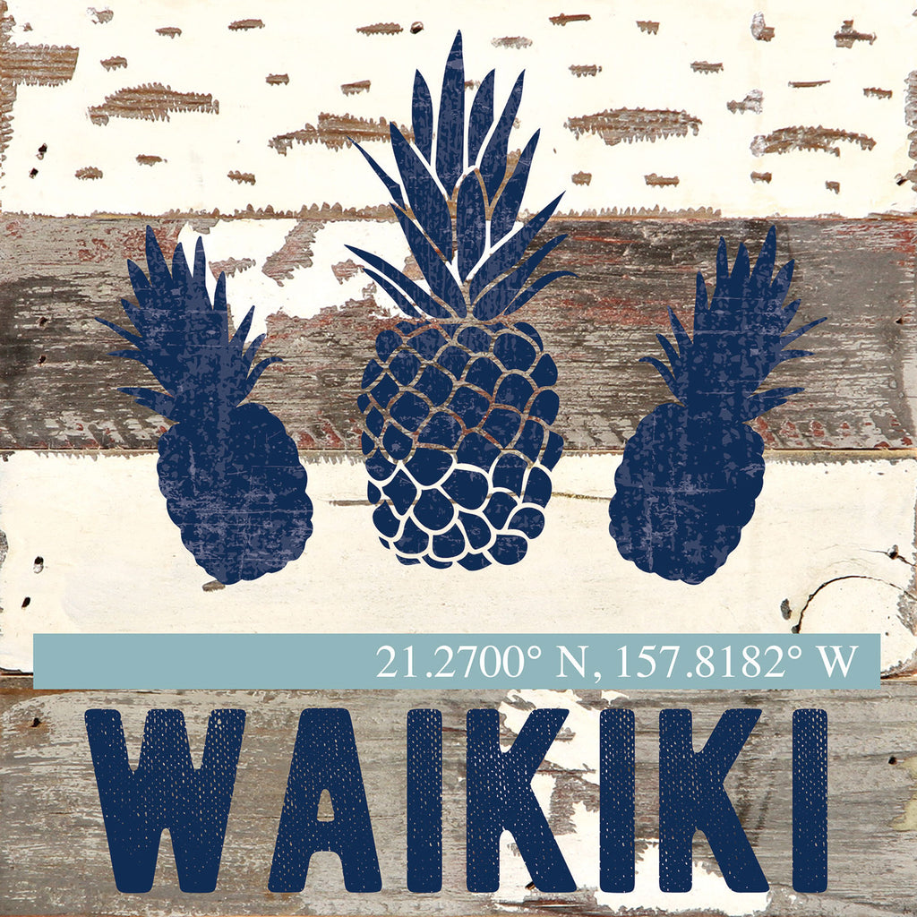 Pineapple Icon / Reclaimed Wood Wall Decor