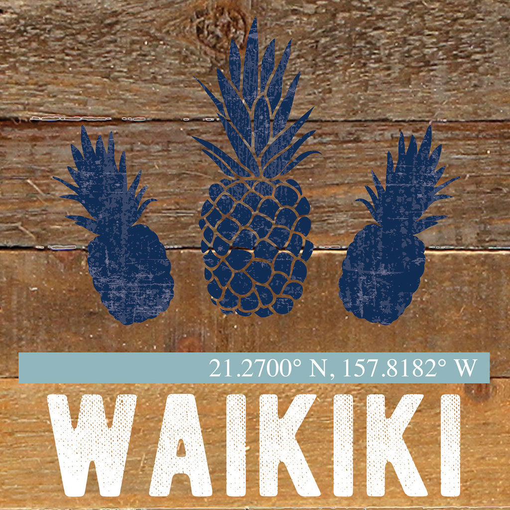 Pineapple Icon / Reclaimed Wood Wall Decor