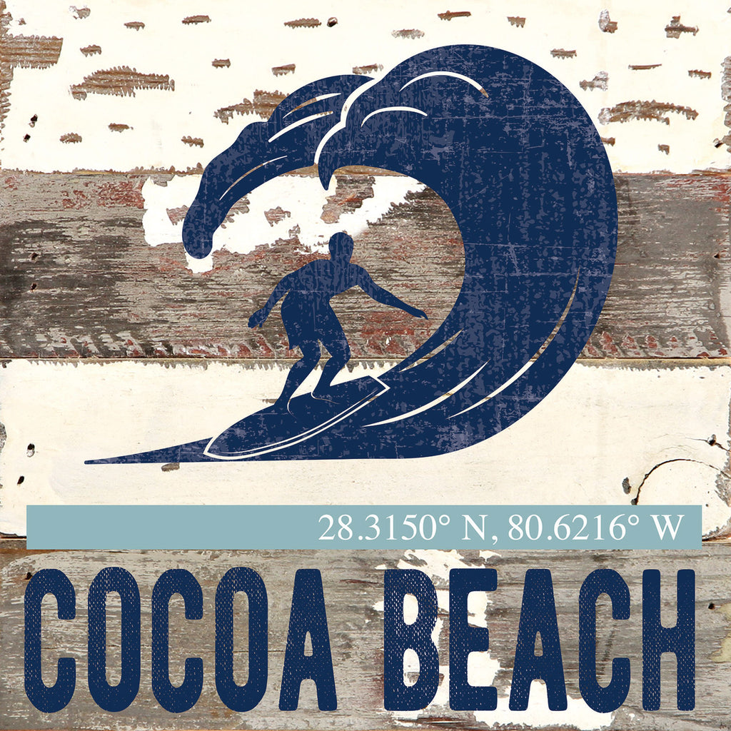 Surf Icon / Reclaimed Wood Wall Decor