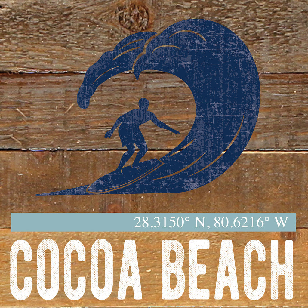Surf Icon / Reclaimed Wood Wall Decor