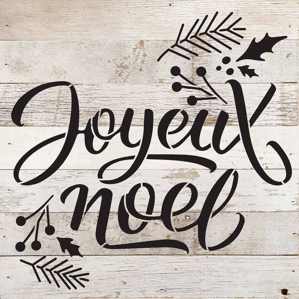 Joyeux Noel / 10x10 Reclaimed Wood Wall Decor