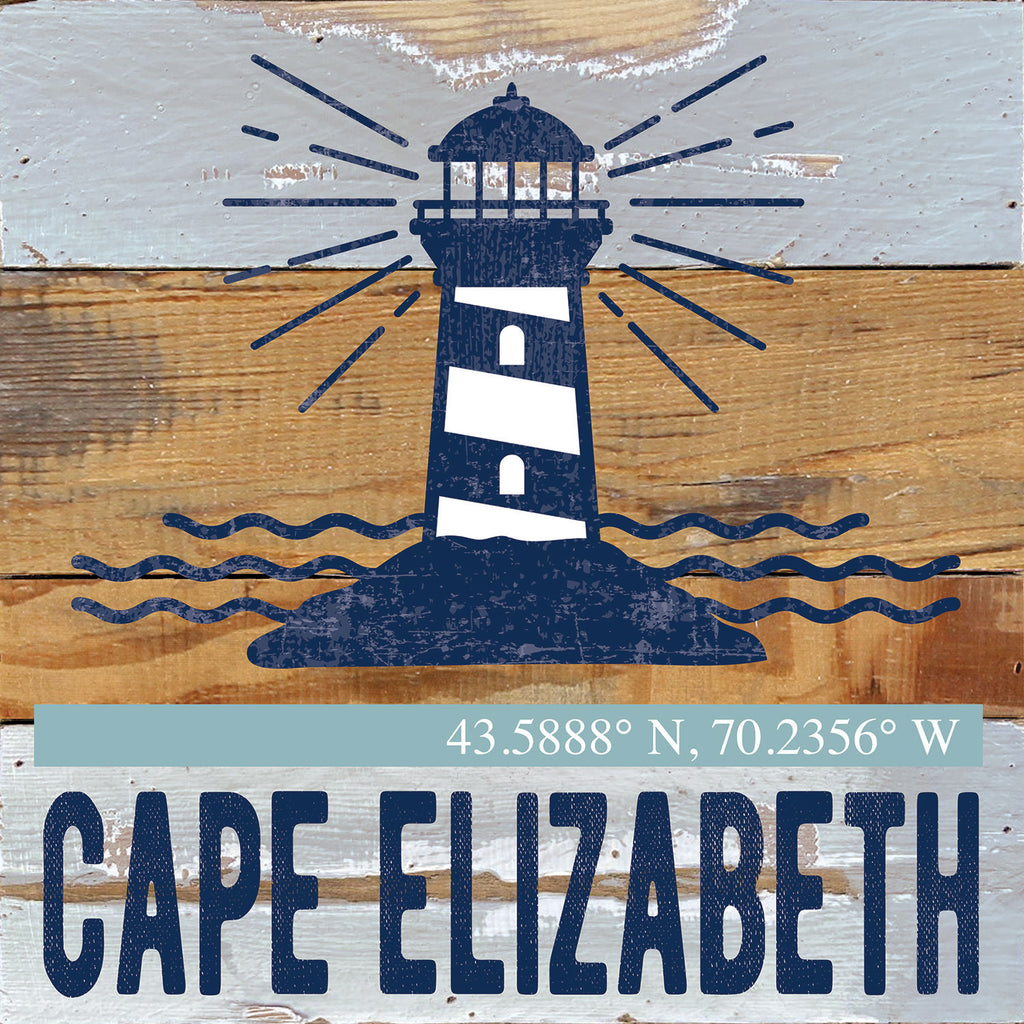 Lighthouse Icon / Reclaimed Wood Wall Decor