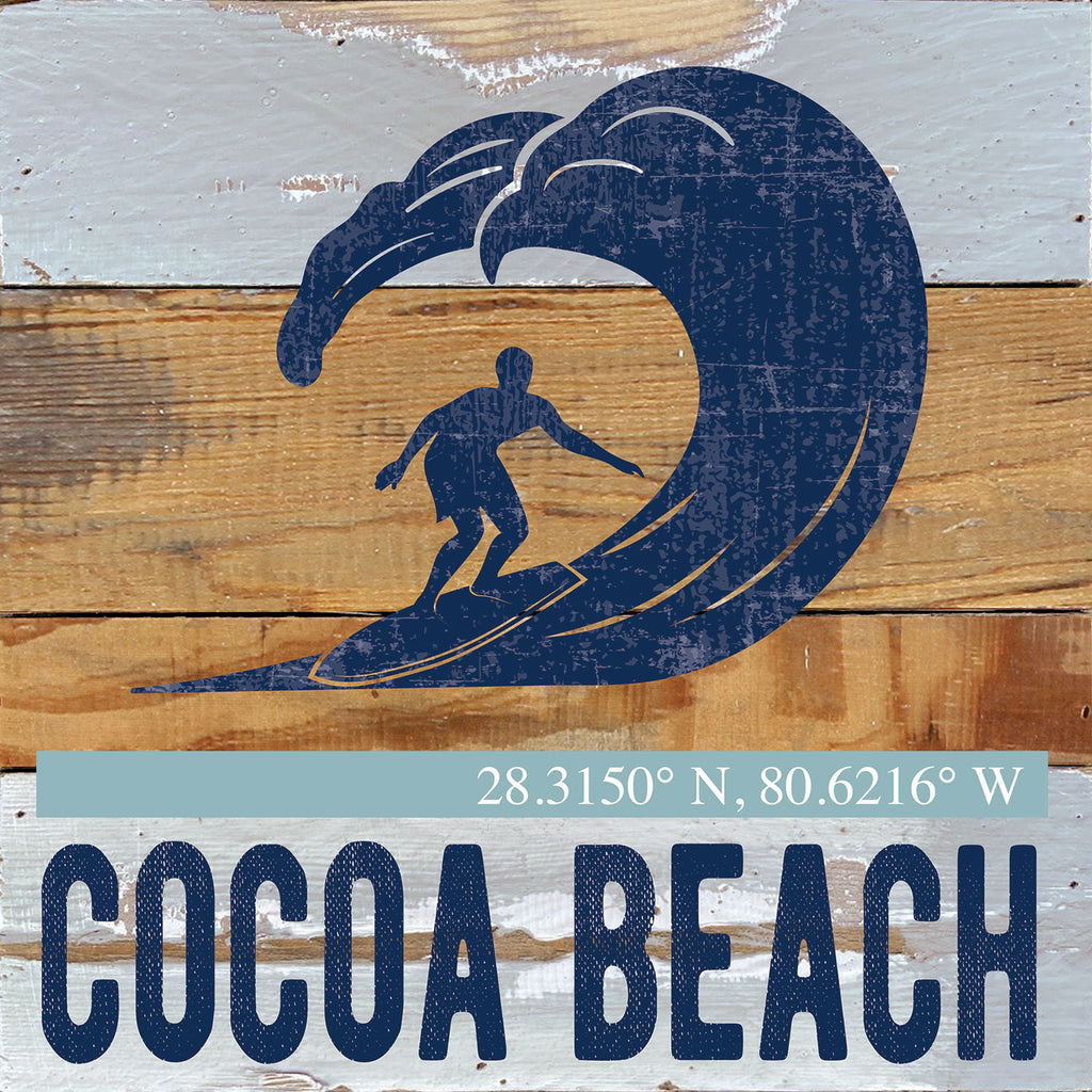Surf Icon / Reclaimed Wood Wall Decor