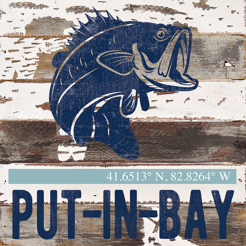 Bass Icon / Reclaimed Wood Wall Decor