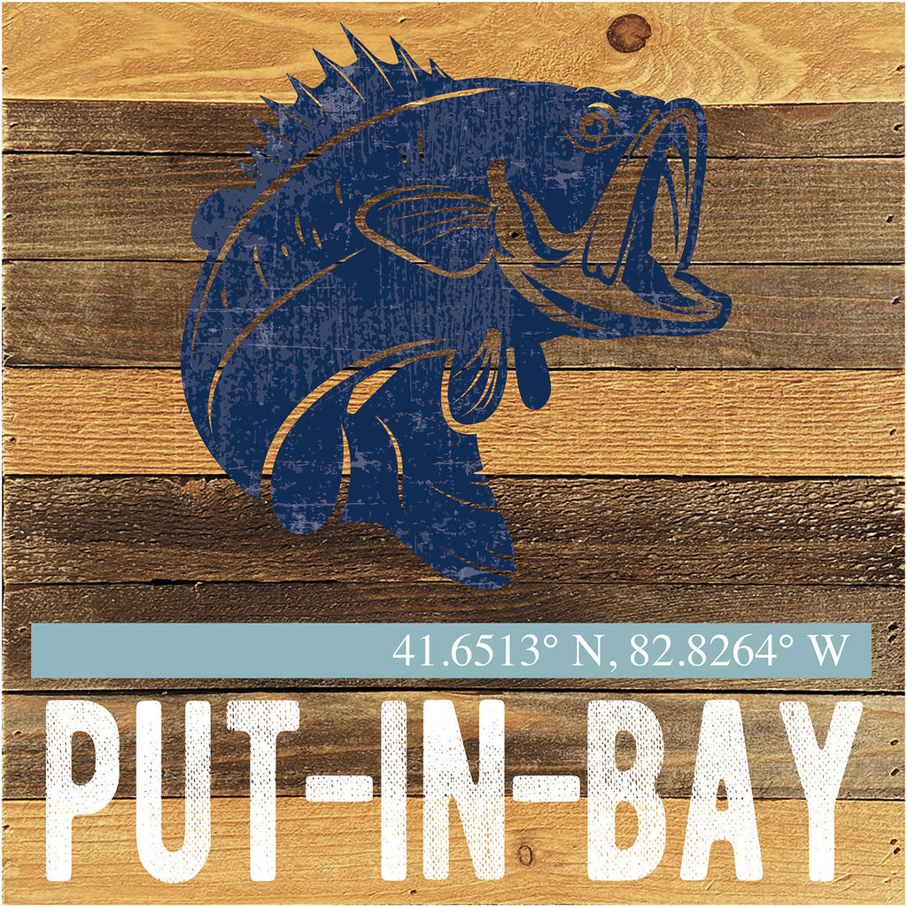 Bass Icon / Reclaimed Wood Wall Decor