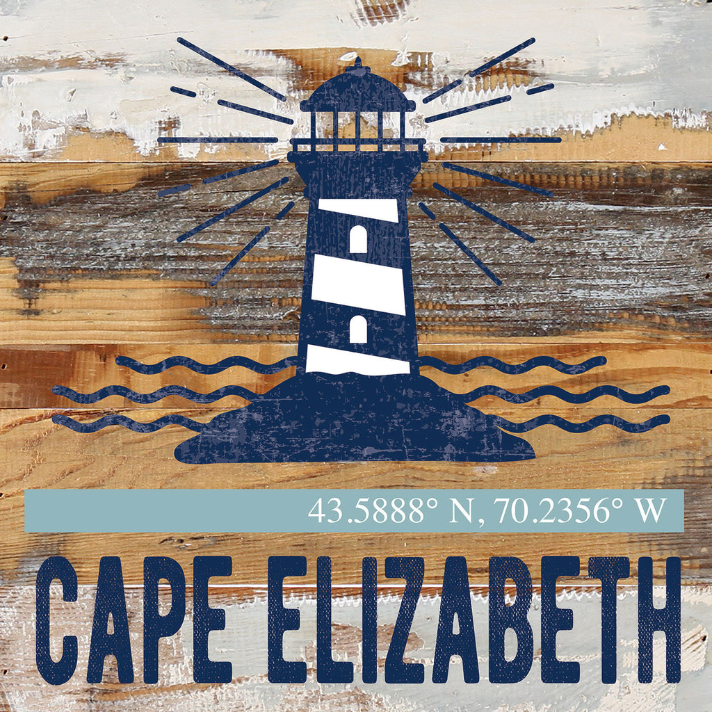 Lighthouse Icon / Reclaimed Wood Wall Decor