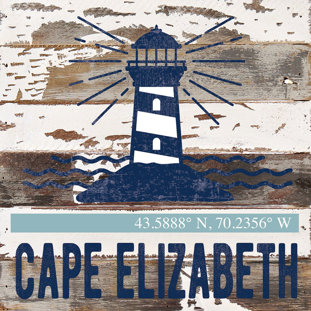 Lighthouse Icon / Reclaimed Wood Wall Decor