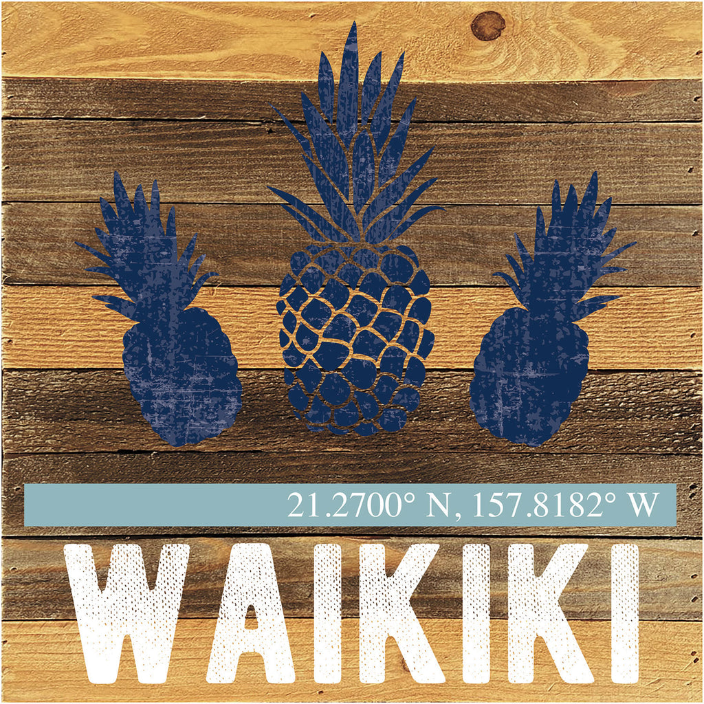 Pineapple Icon / Reclaimed Wood Wall Decor