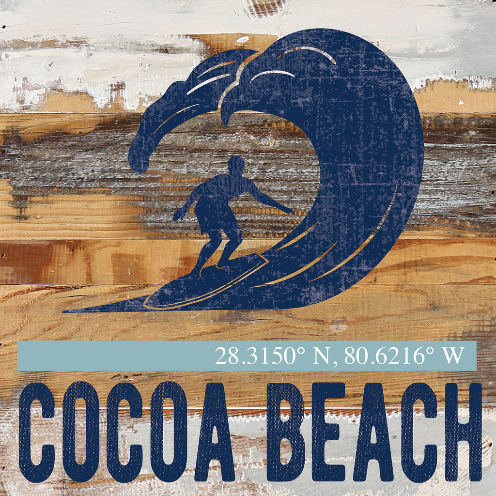 Surf Icon / Reclaimed Wood Wall Decor