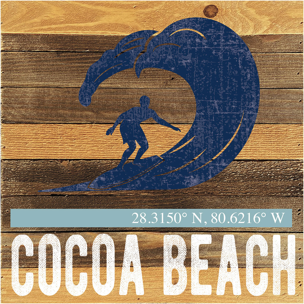 Surf Icon / Reclaimed Wood Wall Decor
