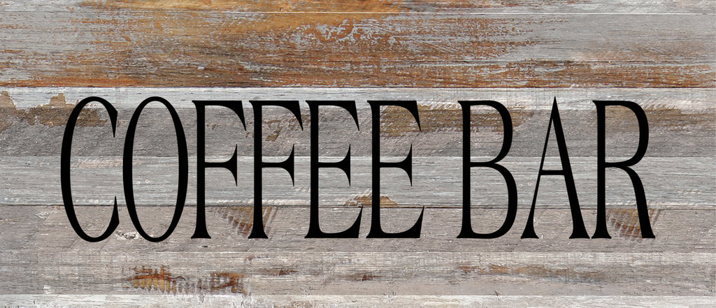 Coffee Bar. / 14"x6" Reclaimed Wood Sign