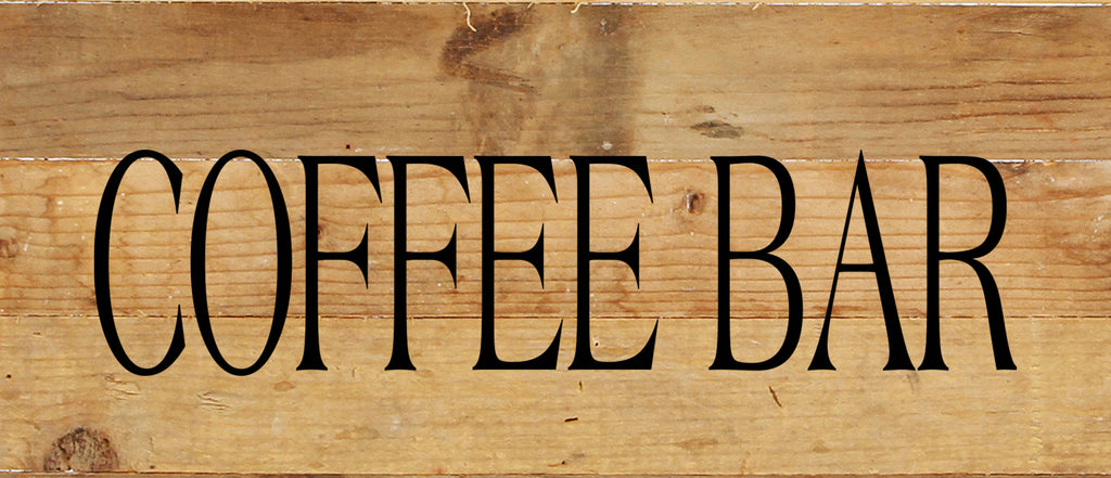 Coffee Bar. / 14"x6" Reclaimed Wood Sign