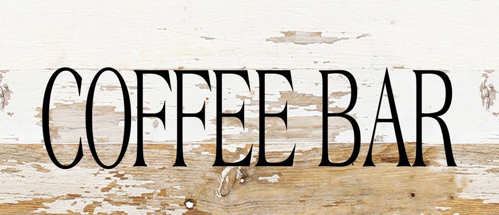 Coffee Bar. / 14"x6" Reclaimed Wood Sign