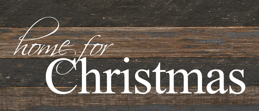 Home for Christmas / 14"x6" Reclaimed Wood Sign