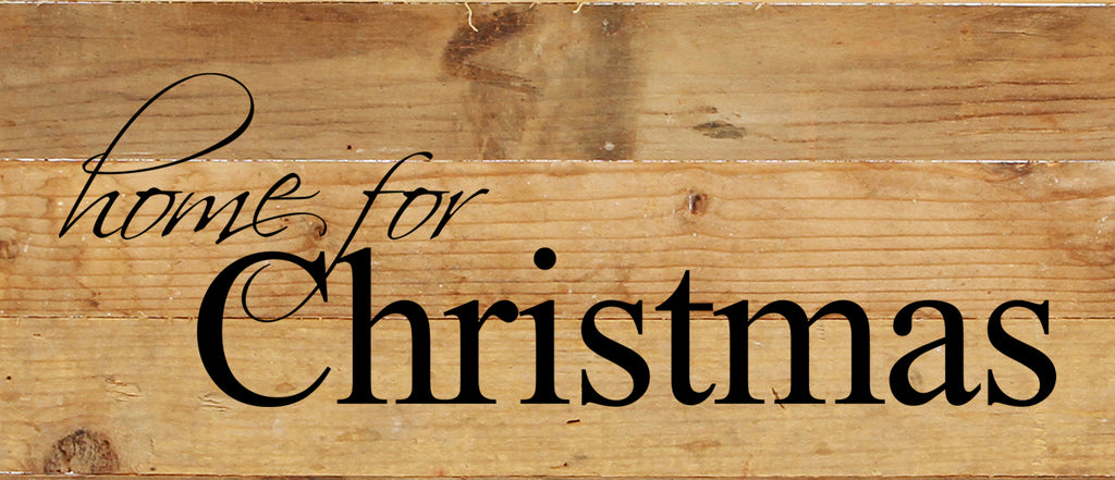 Home for Christmas / 14"x6" Reclaimed Wood Sign