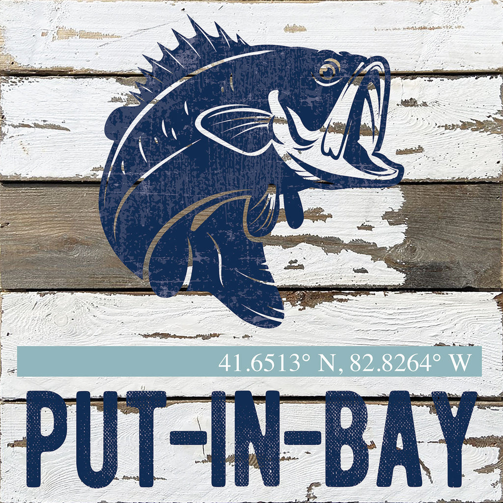 Bass Icon / Reclaimed Wood Wall Decor