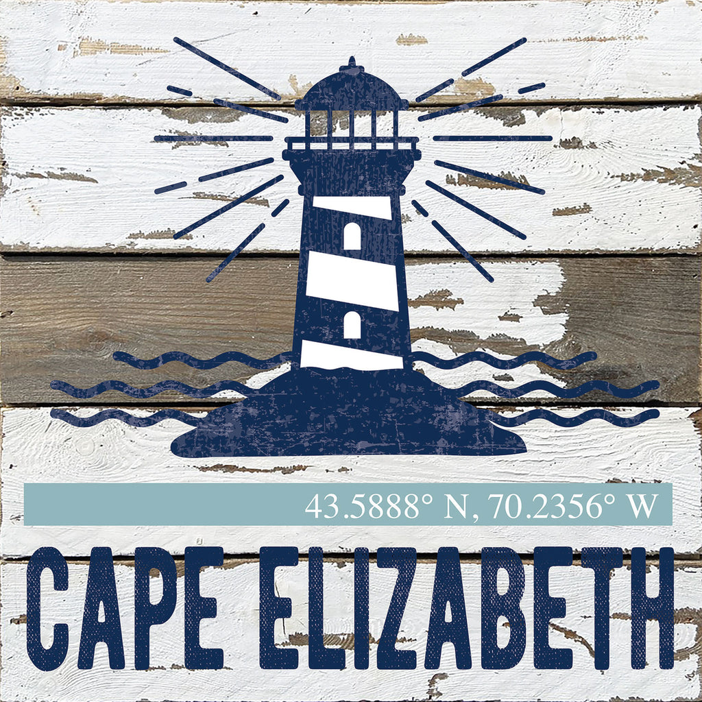 Lighthouse Icon / Reclaimed Wood Wall Decor