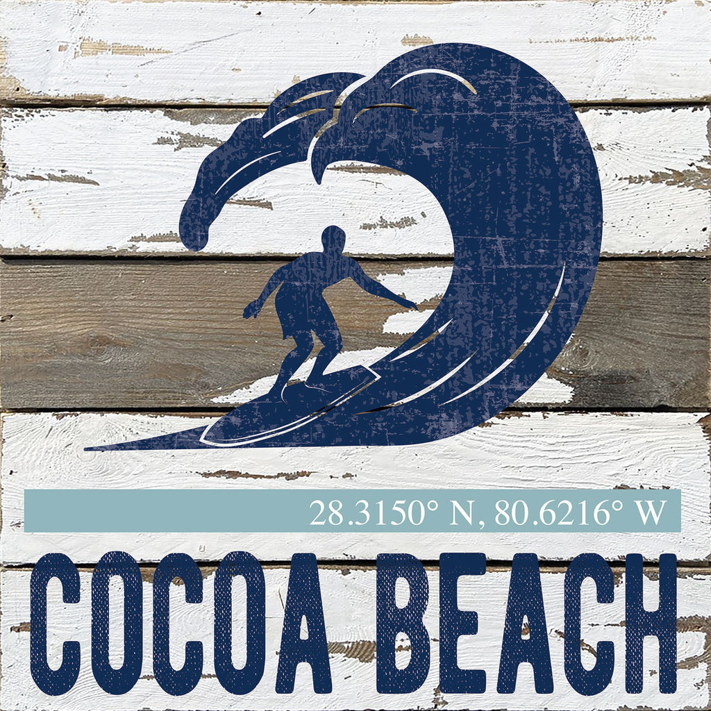 Surf Icon / Reclaimed Wood Wall Decor