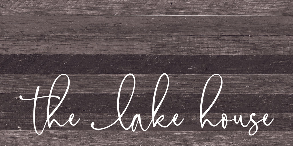 The lake house / 24"x12" Reclaimed Wood Sign