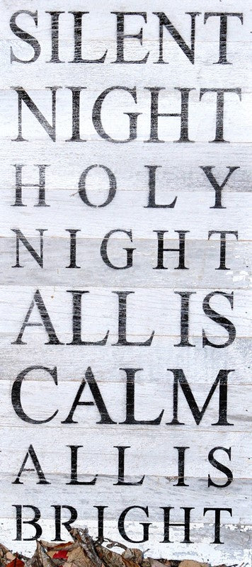 Silent night, holy night all is calm all is bright