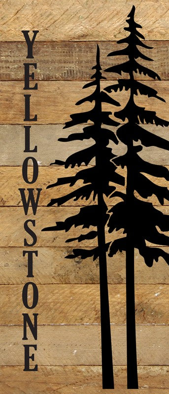 Yellowstone / 6"x14" Reclaimed Wood Sign